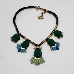 J. CREW‎ gold and jeweled statement necklace